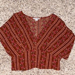 American Eagle - Floral Crop Top